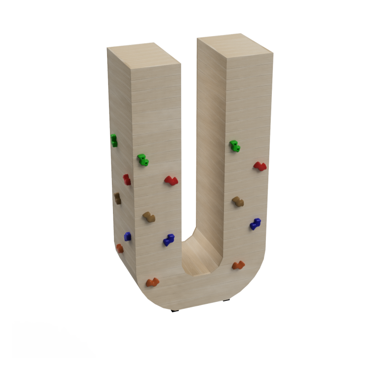 Giant Letters Masgames ALPHAPLAY with climbing stones natural colour