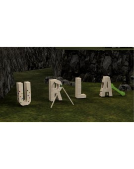 Giant Letters Masgames ALPHAPLAY with swing natural colour