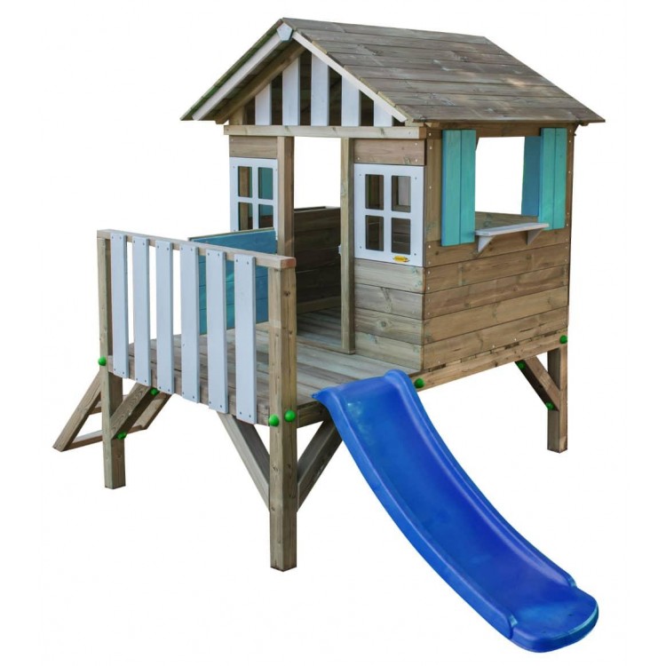 Wooden playhouse Masgames LOLLIPOP Elevated blue