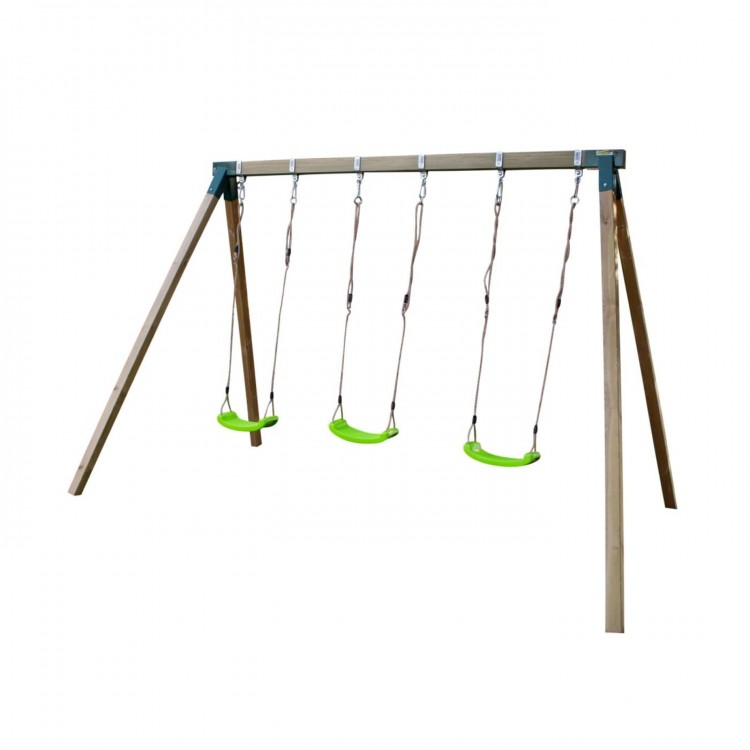 Triple square wood swing Masgames NORI XL