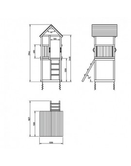 Masgames KIOSK L playground with swing