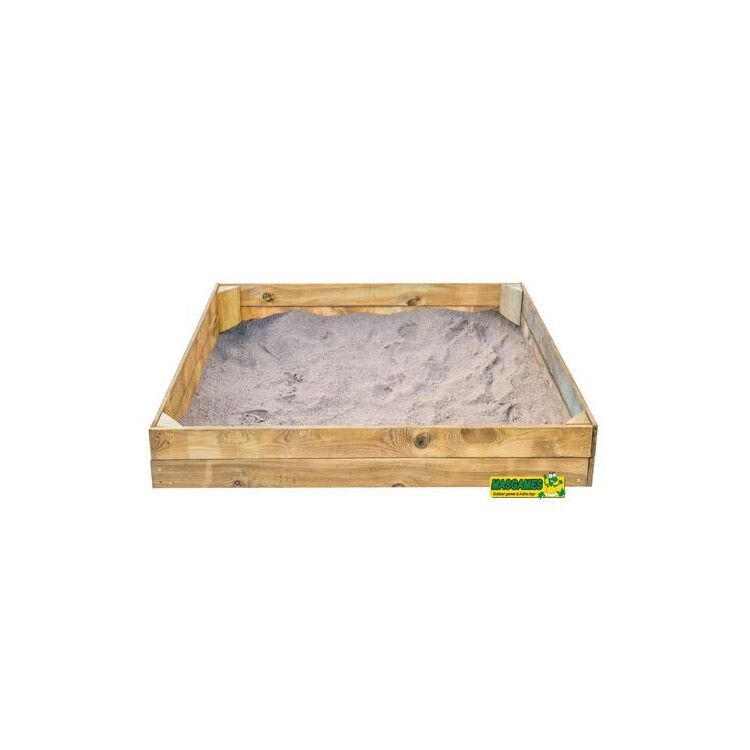 Wooden sandbox Masgames BASIC L with canvas cover