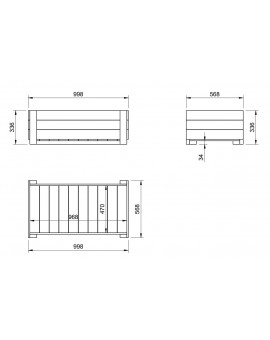 MASGAMES FORTIS L growing table without legs