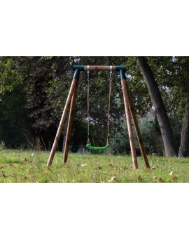 Single round wood swing Masgames KILA L