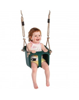 Single round wood swing Masgames KILA L + baby seat