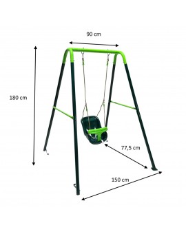 Single metal swing Masgames BABOL with baby seat