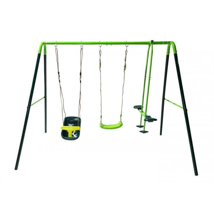 Triple metal swing Masgames GINGO + baby seat