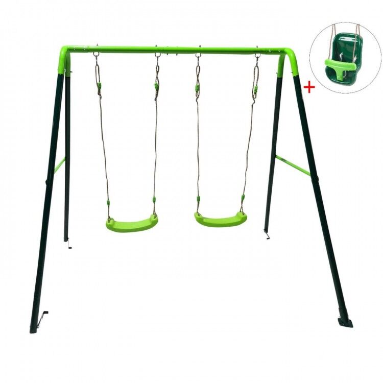Double metal swing Masgames OLEA + baby seat