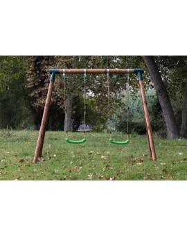 Double round wood swing Masgames KADI L