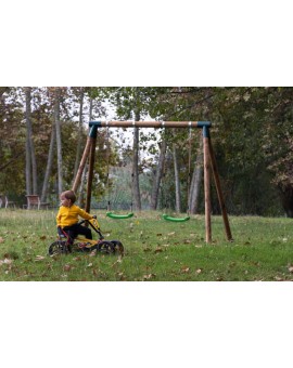 Double round wood swing Masgames KADI L