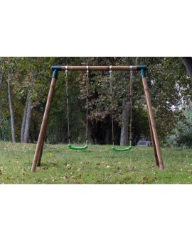 Doble round wood swing Masgames KIBO XL