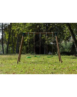 Double round wood swing Masgames KIBO XL Plus