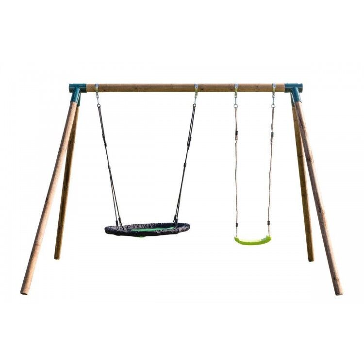Doble round wood swing Masgames DOBLE PLUS XL