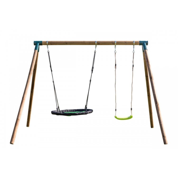 Doble round wood swing Masgames DOBLE PLUS XL