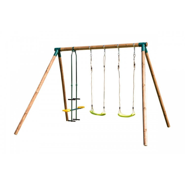 Triple round wood swing Masgames ETNA XL + face-to-face seat