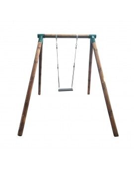 Single round wood swing Masgames FUJI Adults