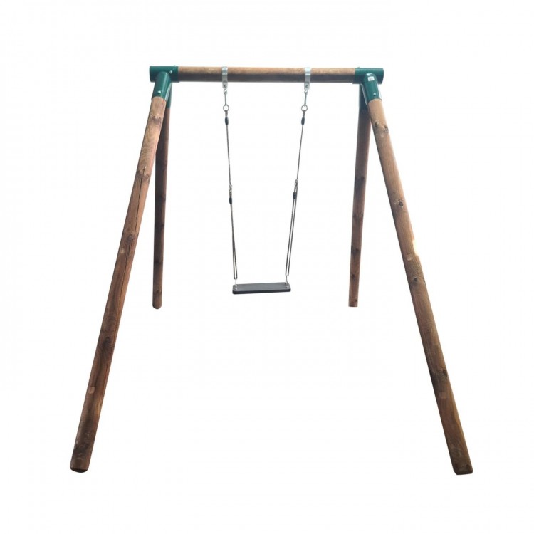 Single round wood swing Masgames FUJI Adults