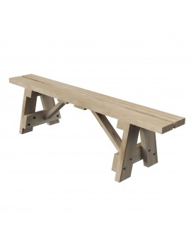 MASGAMES ZURICH outdoor wooden bench