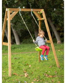 Single square wood swing Masgames XYLO XL