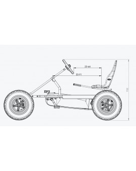 BERG Duo Coaster BFR Pedal Quadricycle