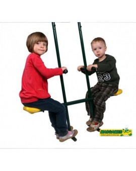 Triple round wood swing Masgames ETNA XL + face-to-face seat