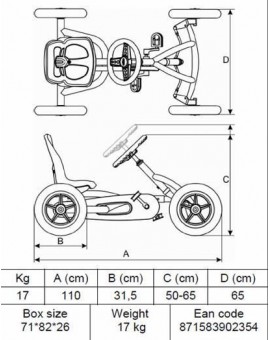 BERG Buddy B-Orange pedal car