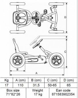Pedal car BERG Buddy B-Orange