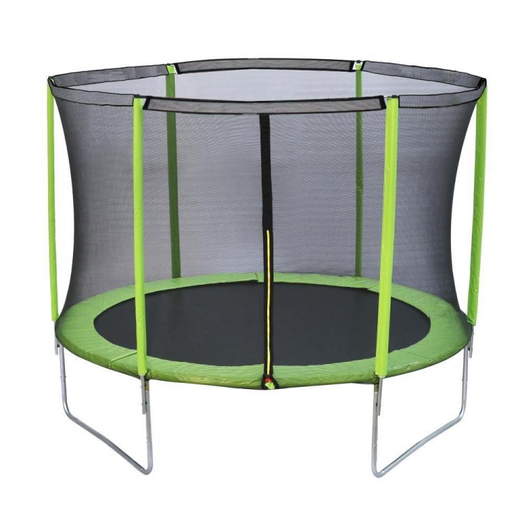 MASGAMES FORCE 244 trampoline with protective net, ladder and anchors