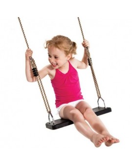 Single round wood swing Masgames FUJI Adults (rubber and ropes)