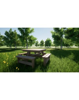 MASGAMES BALTIC square picnic table