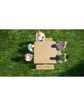 MASGAMES BALTIC square picnic table