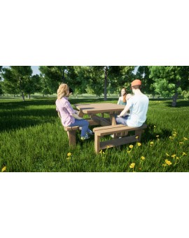 MASGAMES BALTIC square picnic table