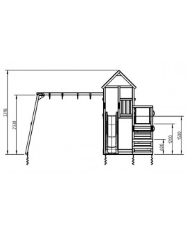 Masgames PENTHOUSE XL playground with swing