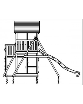 Masgames PENTHOUSE XL playground with swing