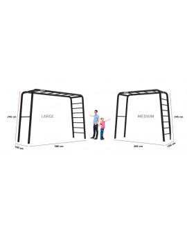 BERG Playbase Medium TL (climbing wall + trapeze + rubber seat)