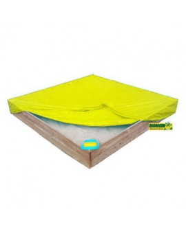 Wooden sandbox Masgames BASIC Rectangular with canvas cover