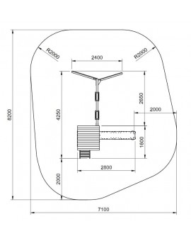 Masgames TALAIA L playground with swing