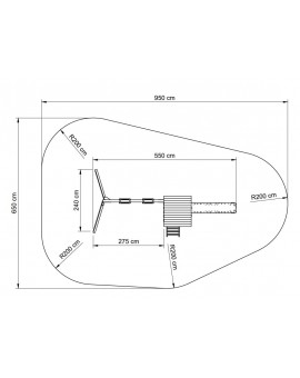 Masgames TALAIA L playground with swing