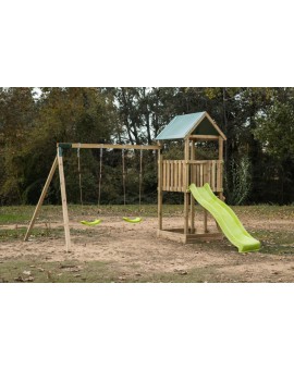 Masgames TIBIDABO L playground canvas roof with swing