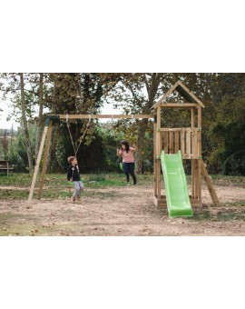 Masgames TIBIDABO L playground canvas roof with swing