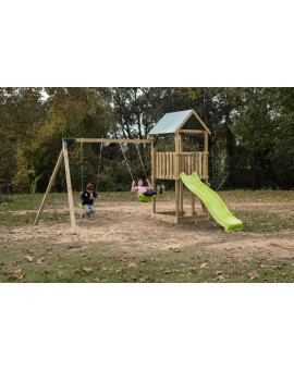 Masgames TIBIDABO L playground canvas roof with swing