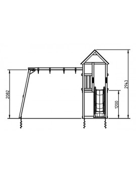 Masgames KIOSK XL playground with swing