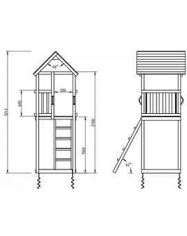 Masgames KIOSK XL playground with swing