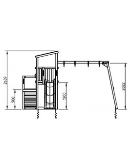 Masgames CASCADE L playground with swing