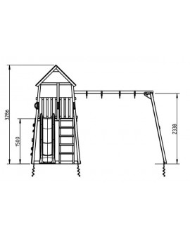 Masgames BELVEDERE XL playground with swing