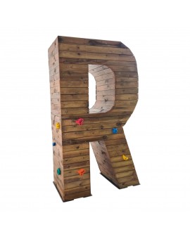 Giant Letters Masgames ALPHAPLAY with climbing stones natural colour