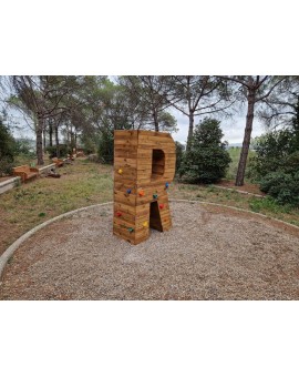 Giant Letters Masgames ALPHAPLAY with climbing stones natural colour