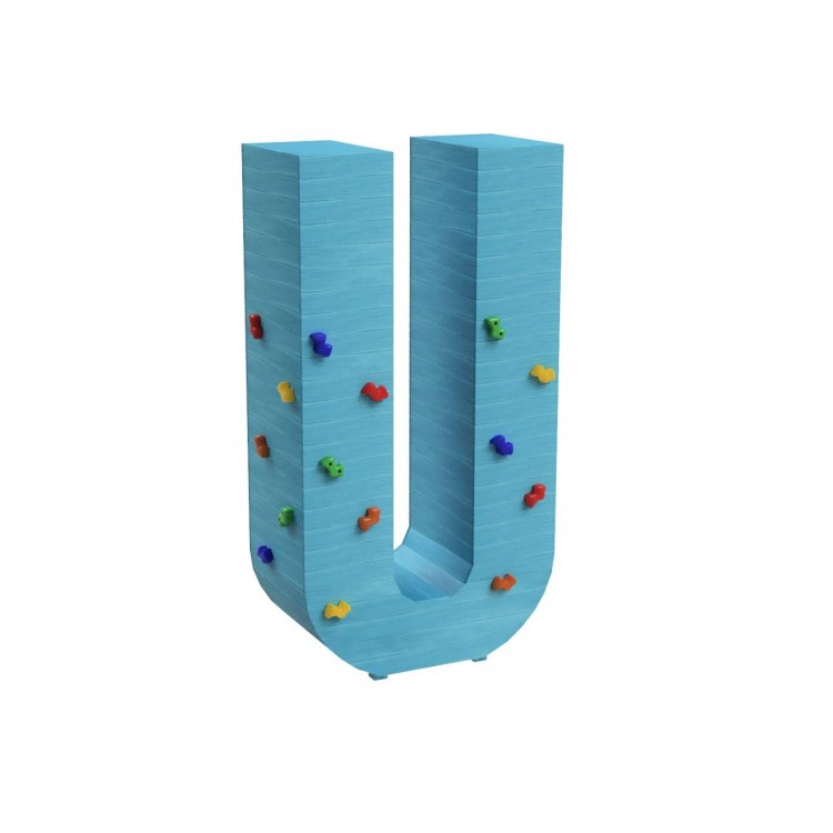 Giant Letters Masgames ALPHAPLAY with climbing stones painted