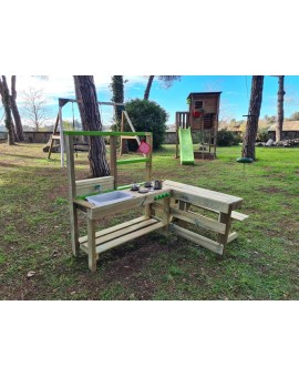 Wooden children's outdoor kitchen Masgames SPICY Delicious