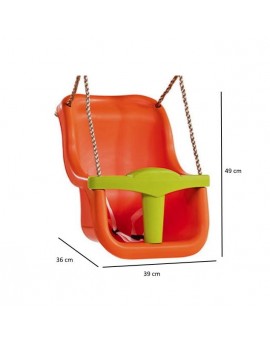 Baby seat MASGAMES Premium orange and green